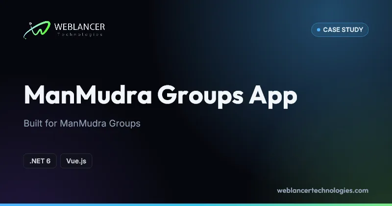 ManMudra Groups App, built with .NET 6, Vue.js