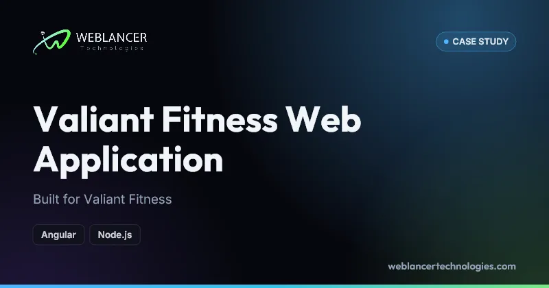 Valiant Fitness Web Application, built with Angular, Node.js